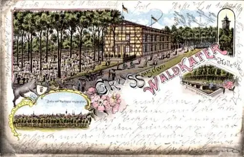 Litho Halle an der Saale, Gasthaus Waldkater