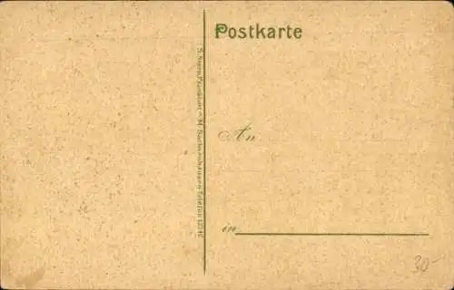 Litho Gruß vom Sängerfest, Musikschule für Blasinstrumente, Toilettenhumor
