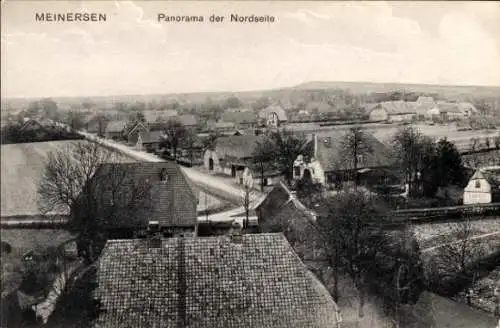 Ak Meinersen in Niedersachsen, Panorama der Nordseite