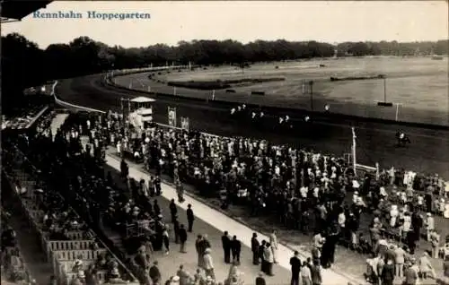 Foto Ak Hoppegarten in Brandenburg, Rennbahn