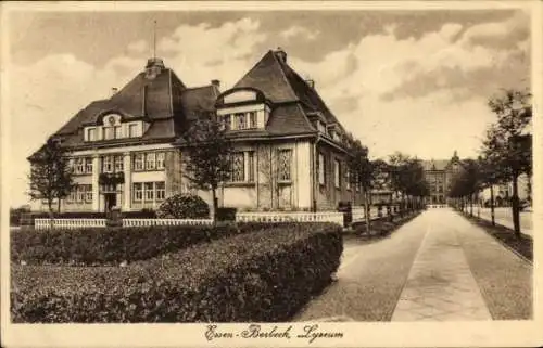 Ak Borbeck Essen im Ruhrgebiet, Lyzeum