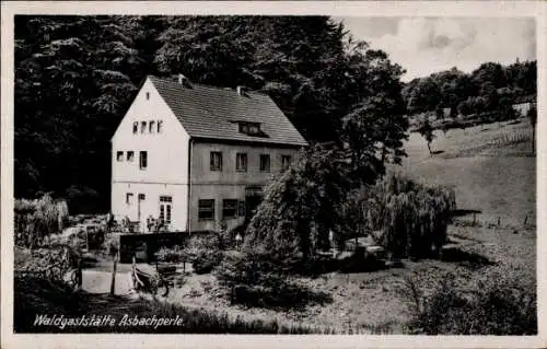 Ak Kupferdreh Essen im Ruhrgebiet, Waldgaststätte Asbachperle