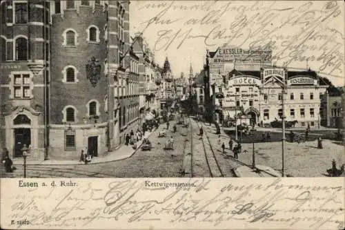 Ak Essen im Ruhrgebiet, Kettwiger Straße, Hotel