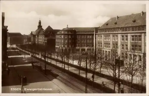 Ak Rüttenscheid Essen im Ruhrgebiet, Zweigertstraße, Justizgebäude