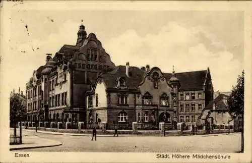 Ak Essen im Ruhrgebiet, Höhere Mädchenschule