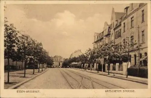 Ak Bredeney Essen im Ruhrgebiet, Bredeneyer Straße