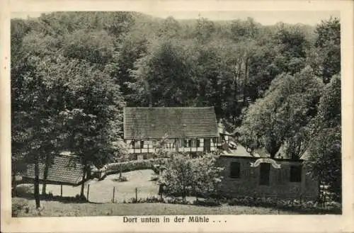 Ak Kettwig Essen im Ruhrgebiet, Gartenwirtschaft Ruthermühle