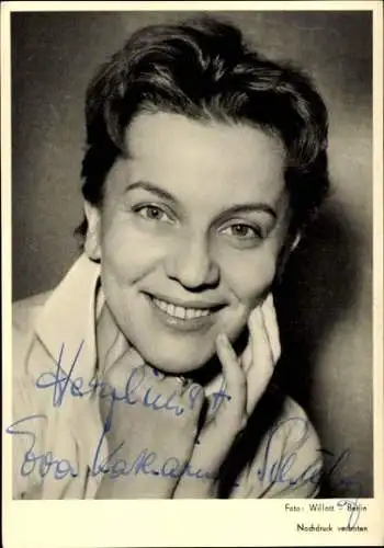 Ak Schauspielerin Eva Katharina Schultz, Portrait, Autogramm