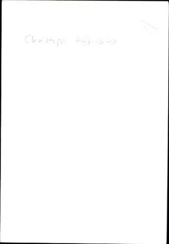 Ak Schauspieler Christoph Hofrichter, Portrait, Autogramm