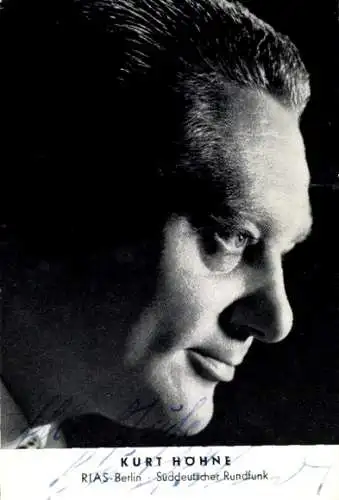 Ak Schauspieler Klaus Höhne, Portrait, Autogramm