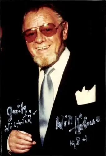 Ak Sänger Will Höhne, Portrait, Autogramm