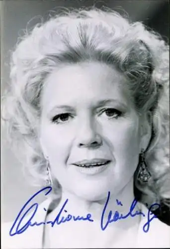 Ak Schauspielerin Christiane Hörbiger, Portrait, Autogramm