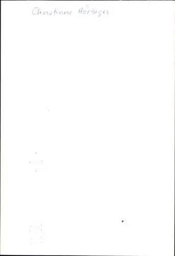 Ak Schauspielerin Christiane Hörbiger, Portrait, Autogramm