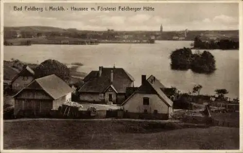 Ak Feldberg in Mecklenburg, Haussee, Försterei Feldberger Hütte