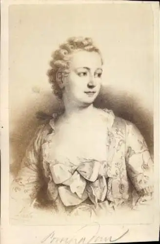 CdV Madame de Pompadour, Portrait