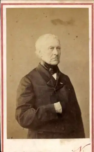 CdV Schriftsteller und Politiker François Guizot, Portrait