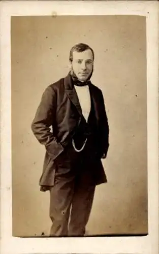 CdV Schriftsteller und Bankier Jules Mirès, Portrait