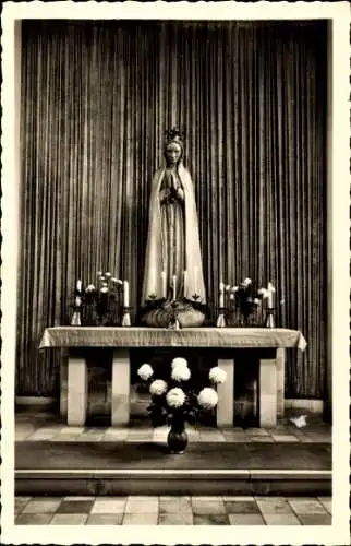 Ak Bergeborbeck Essen im Ruhrgebiet, Pfarrkirche St. Mariä Rosenkranz, Fatima Madonna