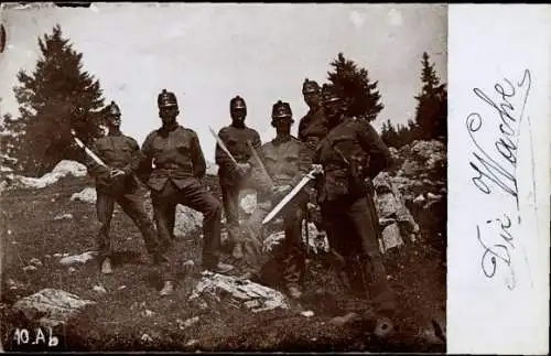 Foto Ak Schweiz, Soldaten, Wache