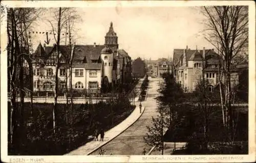 Ak Essen im Ruhrgebiet, Bernewäldchen, Richard Wagner Straße