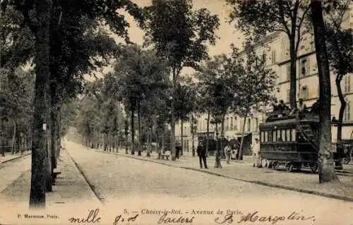 Ak Choisy le Roi Val de Marne, Avenue de Paris