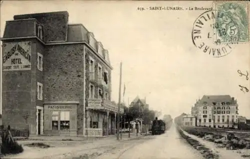 Ak Saint Lunaire Ille et Vilaine, Boulevard