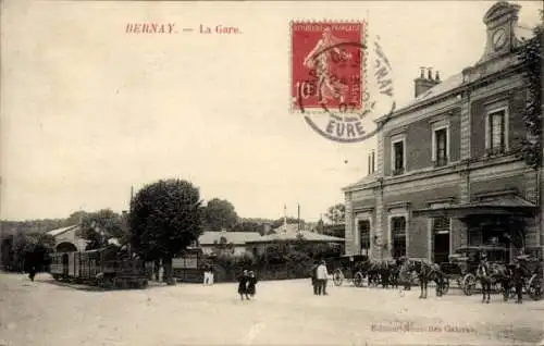 Ak Bernay Eure, Gare