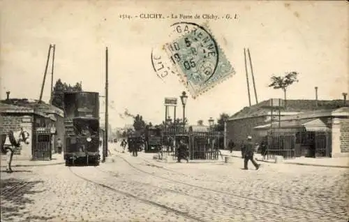 Ak Clichy Hauts de Seine, Porte de Clichy