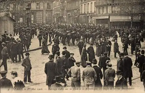 Ak Paris, 1. Mai 1906, Place de la République