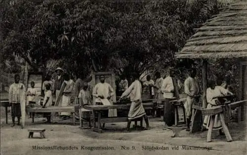 Ak Missionsförbundets Kongomission, Slöjdskolan vid Mukimbungu