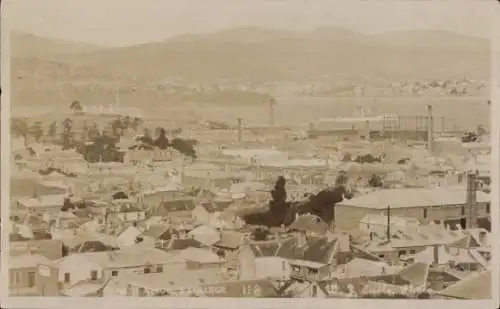 Foto Ak Hobart Tasmanien Australien, Gesamtansicht