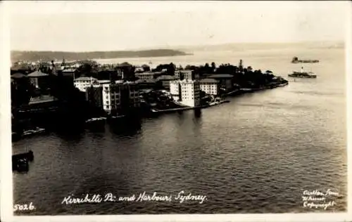 Ak Sydney Australien, Kirribilli, Hafen