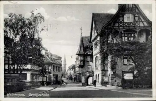 Ak Meiningen in Thüringen, Georgstraße