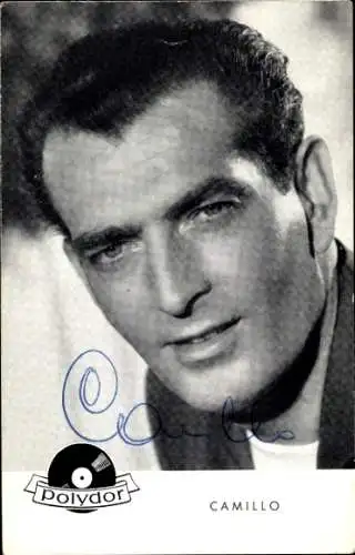 Ak Sänger Camillo, Portrait, Autogramm