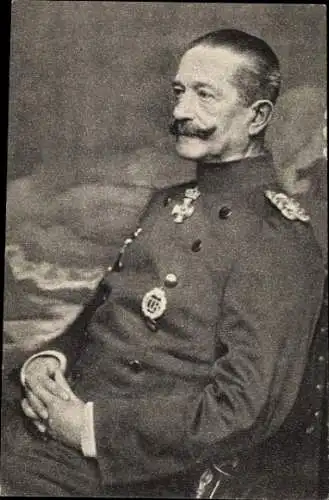 Ak Generaloberst Moritz von Bissingen, Sitzportrait, Uniform, I. WK
