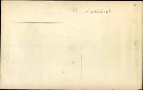 Foto Ak Junge in Matrosenuniform, MS Scharnhorst, Portrait