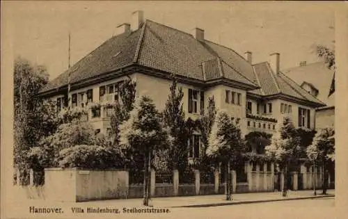 Ak Hannover in Niedersachsen, Villa Hindenburg, Seelhorststraße