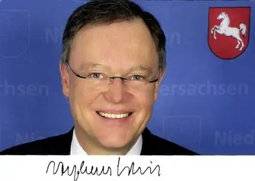 Autogrammkarte Stephan Weil, Niedersächsischer Ministerpräsident