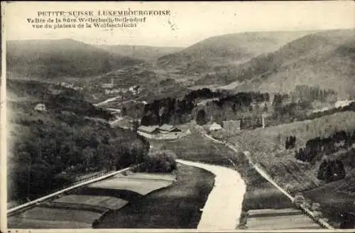 Ak Weilerbach Berdorf Luxemburg, Vallee de la Sure, Plateau de la Wolfsschlucht