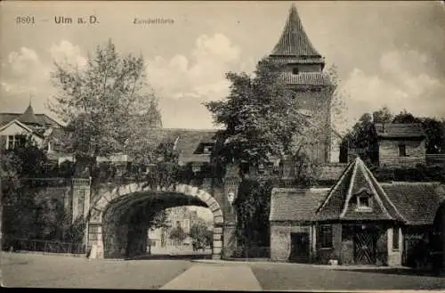 Ak Ulm an der Donau, Zundeltörle