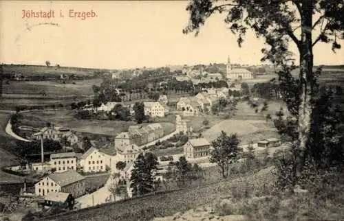 Ak Jöhstadt im Erzgebirge Sachsen, Blick auf die Stadt