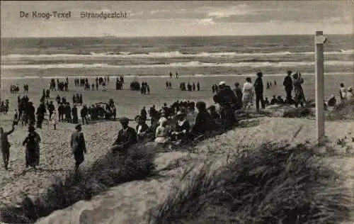 Ak De Koog Texel Nordholland Niederlande, Blick auf den Strand