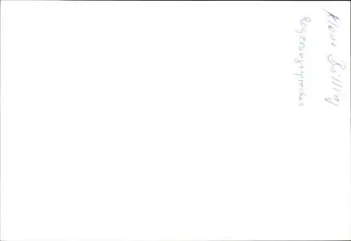 Ak Politiker Klaus Bölling, Regierungssprecher, Autogramm