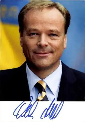 Ak Politiker Dirk Niebel, Generalsekretär der FDP, Autogramm