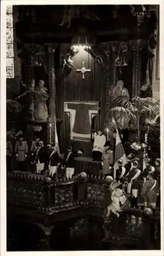 Ak Trier, Eröffnungsfeier bei der Ausstellung des hl. Rocks im Dom 1933, Studenten