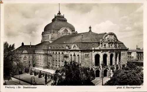 Ak Freiburg im Breisgau, Stadttheater