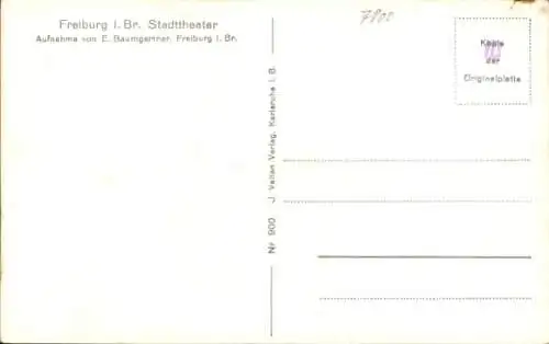 Ak Freiburg im Breisgau, Stadttheater