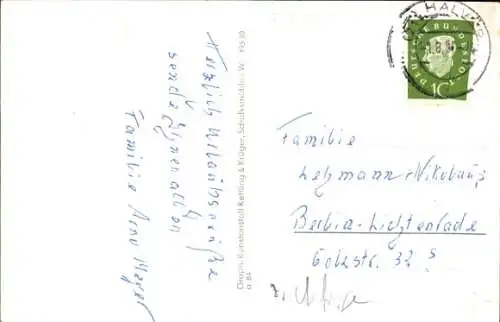 Ak Halver in Westfalen, Freibad, Frankfurter Straße, Eichholz, Amtshaus