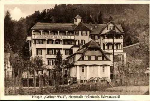 Ak Bad Herrenalb im Schwarzwald, Hospiz Grüner Wald