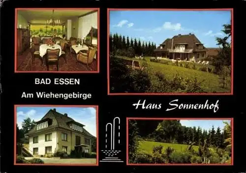 Ak Bad Essen in Niedersachsen, am Wiehengebirge, Haus Sonnenhof